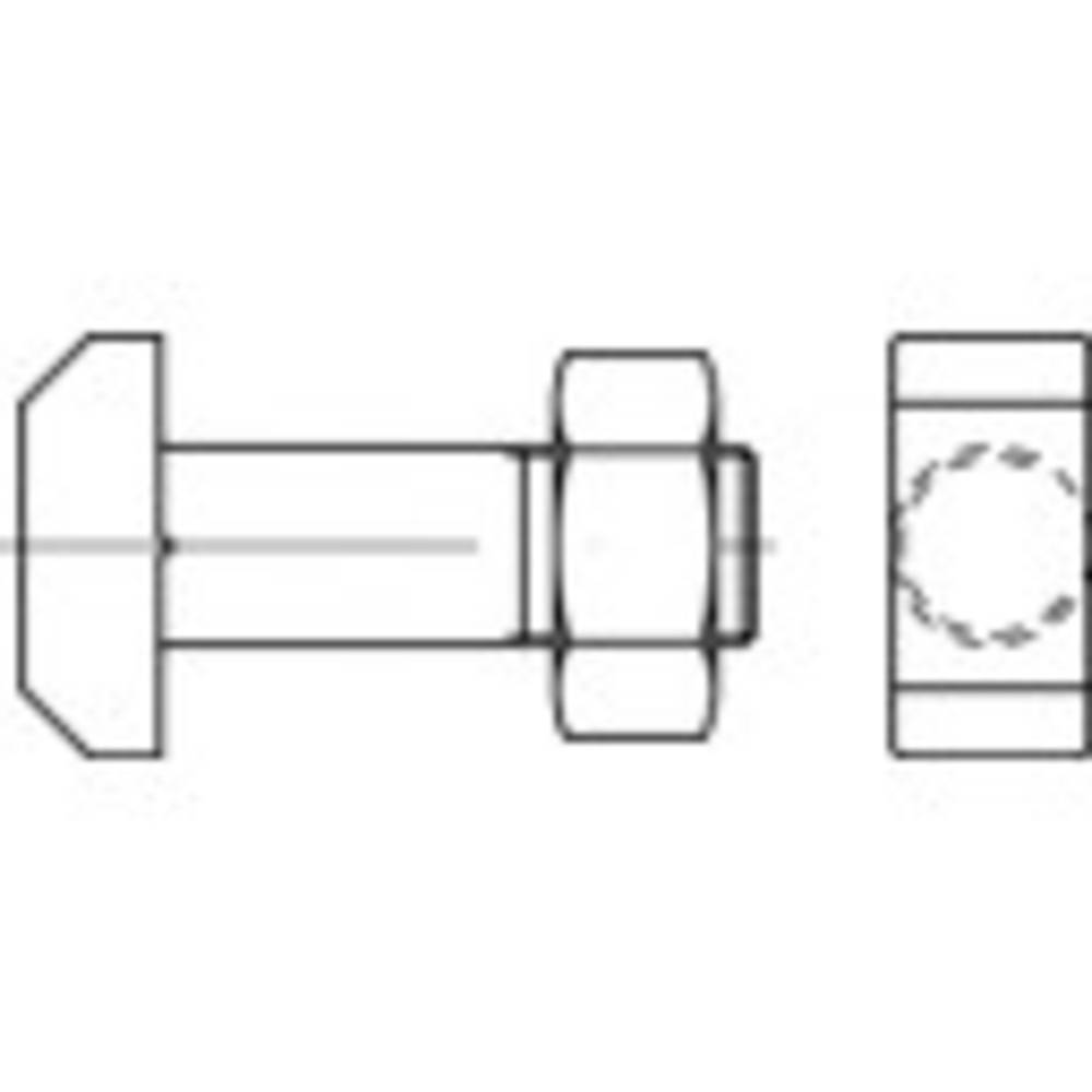 TOOLCRAFT TO-9974547 Hamerkopbout M24 90 mm DIN 261 Staal 10 stuk(s)