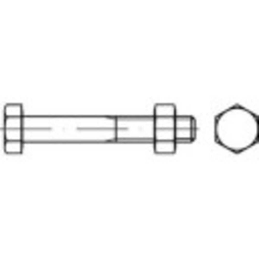 TOOLCRAFT TO-9974958 Zeskantbout M33 110 mm Buitenzeskant DIN 601 Staal Galvanisch verzinkt 5 stuk(s)