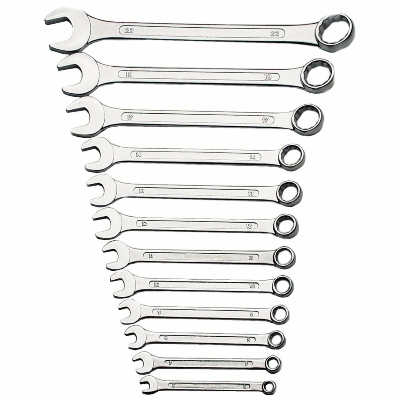 Bruder Mannesmann Steekringsleutelset - 12-delig - vanadium staal - 6-22 mm - in kunststof etui -