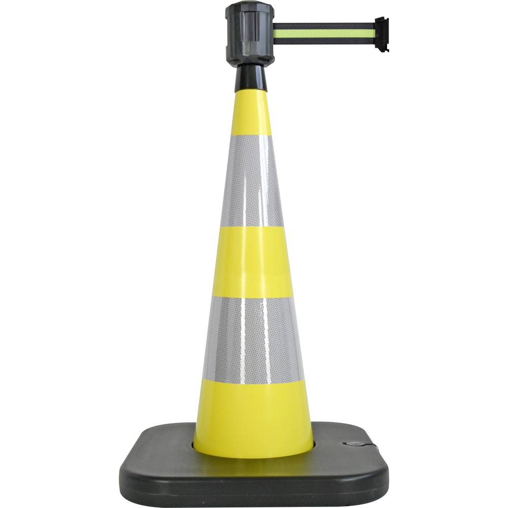 VISO RCX102BYB Verkeerskegel PVC geel kegel voor vaste riem S/G/S (Ø x h) 90 mm x 1000 mm