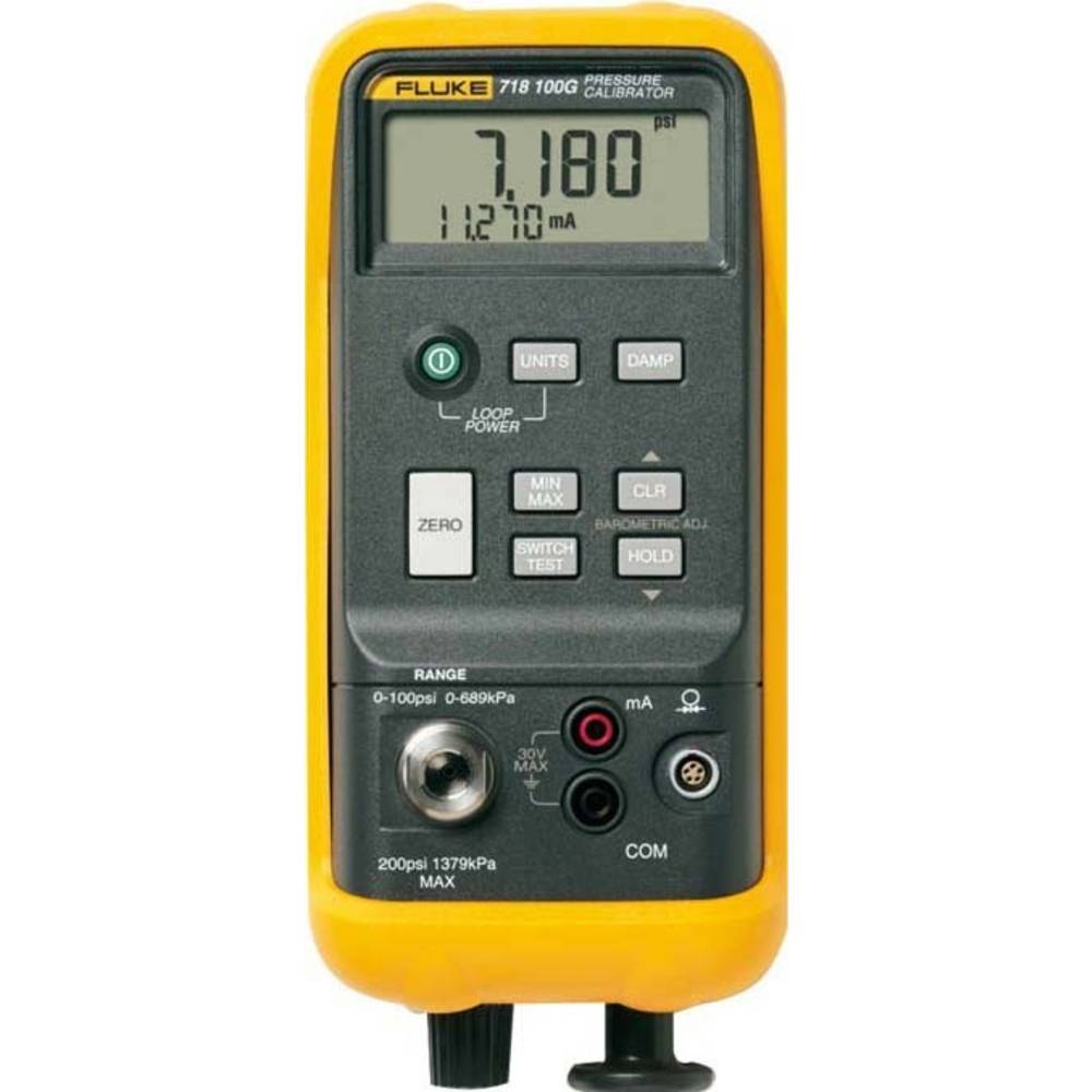 Fluke 718Ex 300G Kalibrator Druk 1x 9 V batterij (blok), meegeleverd