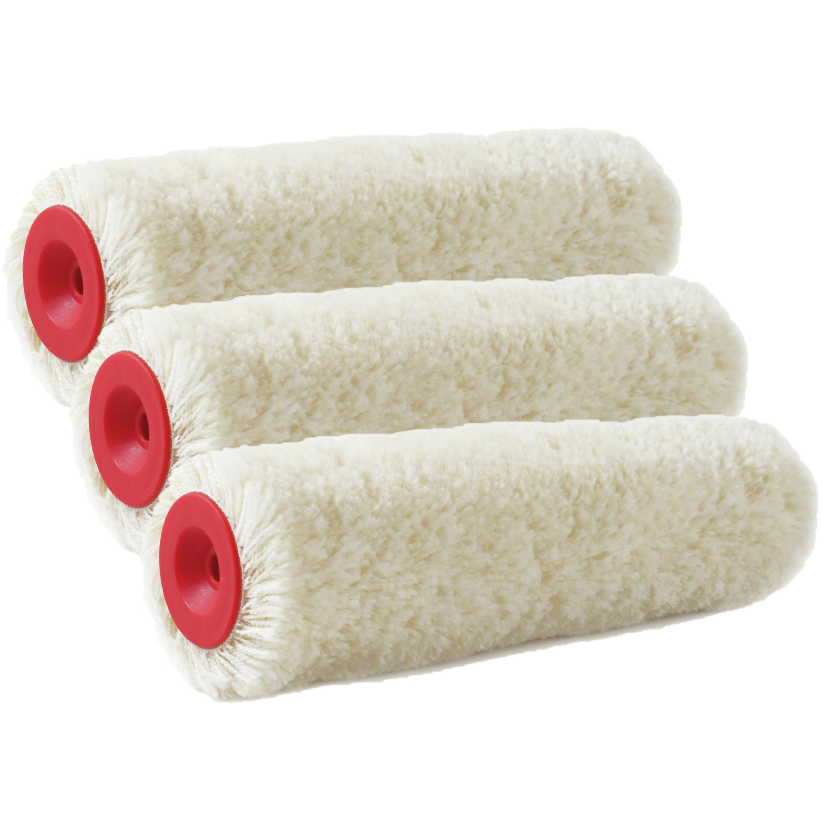 Sorex Set van 6x stuks muur vacht verfrollers polyacryl 8,4 x 18 cm -
