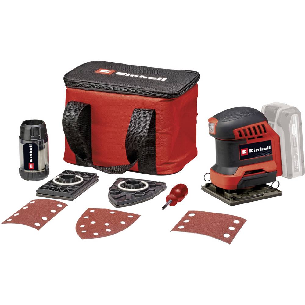 Einhell Power X-Change TE-OS 18/113 3X Li - Solo 4460730 Accu-deltaschuurmachine Zonder accu, Zonder lader, Incl. tas, Incl. accessoires 18 V Aantal