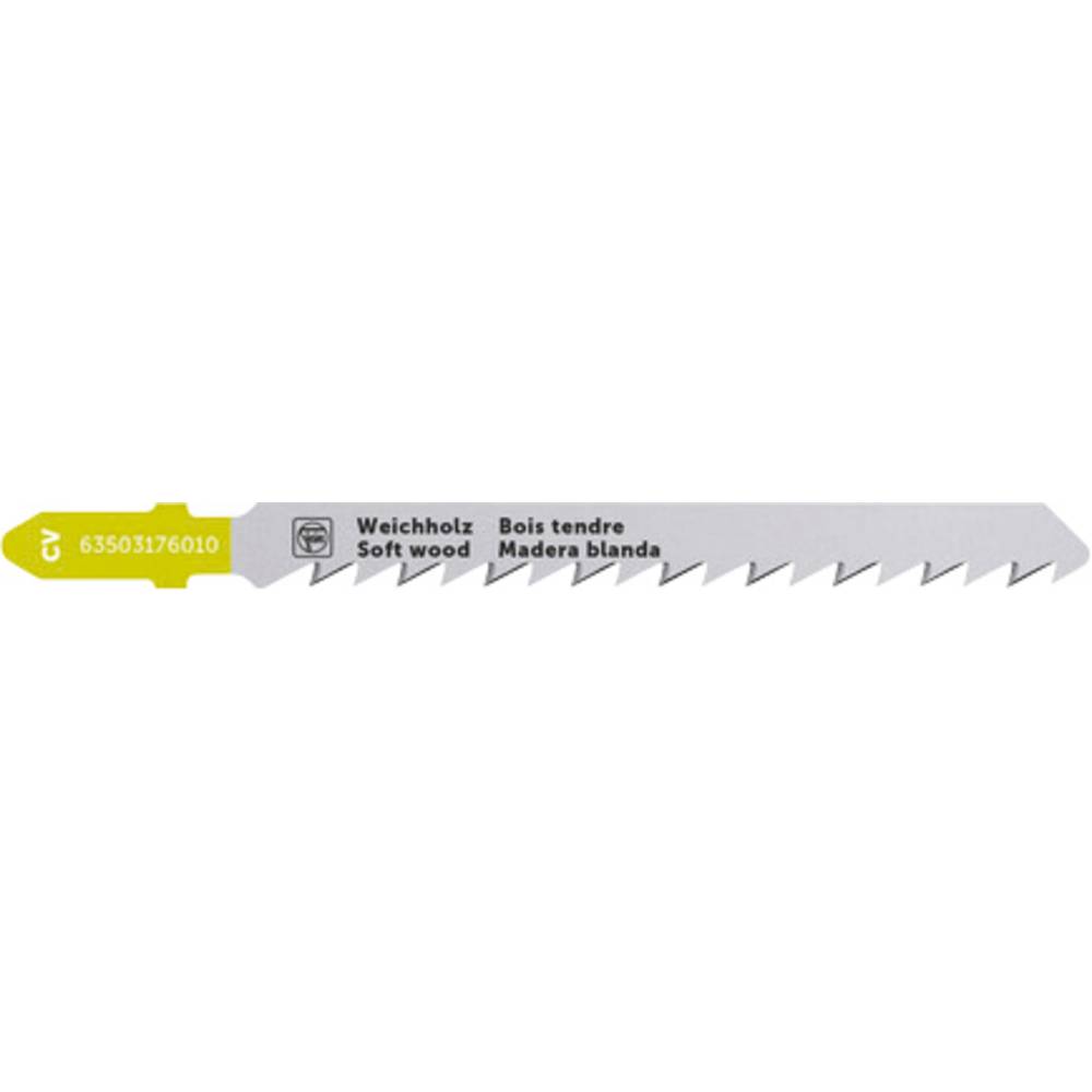 Fein 63503176010 Decoupeerzaagblad voor hout CV 75 T4 SW SC 5 stuk(s)