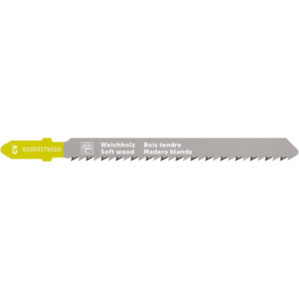 Fein 63503179010 Decoupeerzaagblad voor hout CV 75 T2.5 SW SC 5 stuk(s)