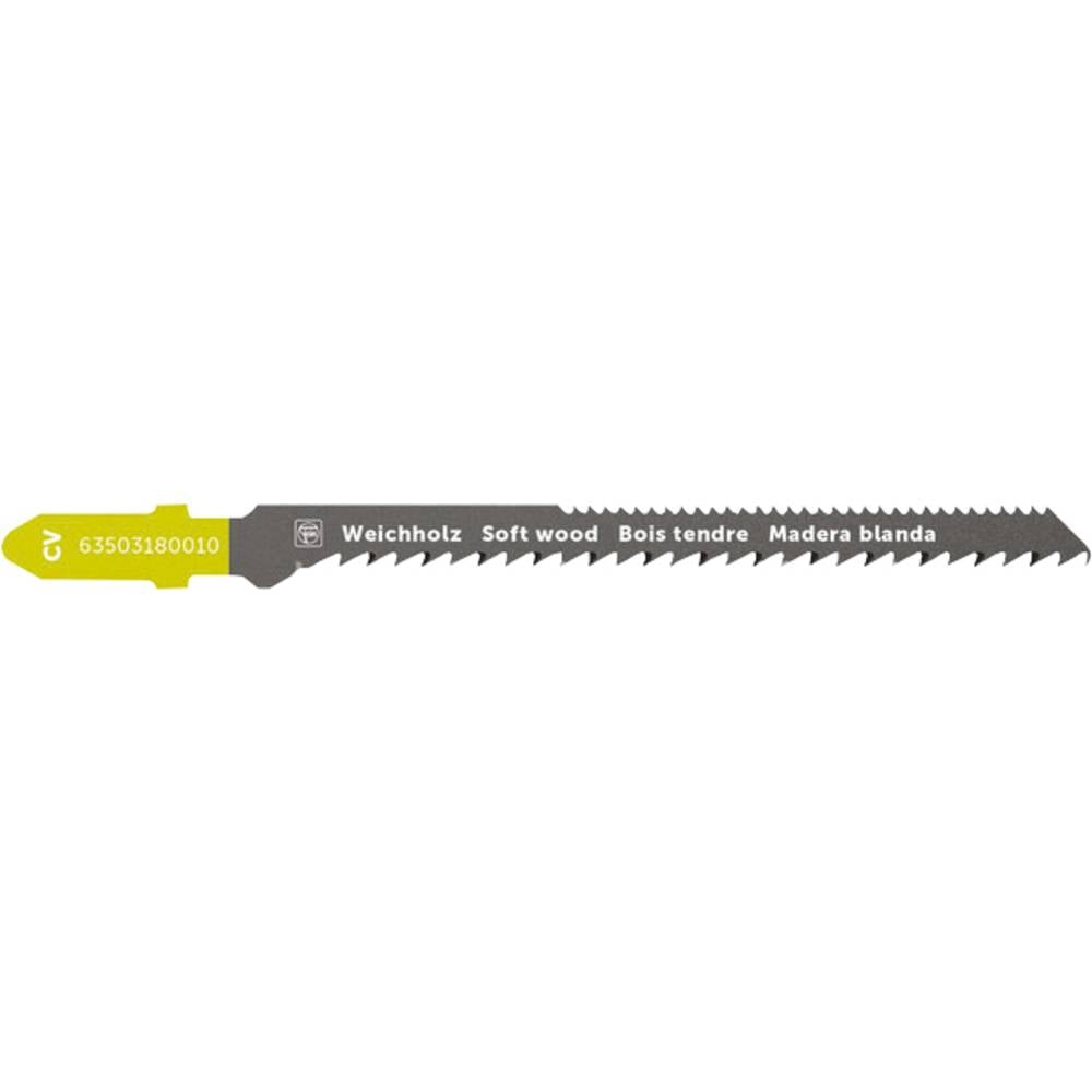 Fein 63503180010 Decoupeerzaagblad voor hout CV 75 T2.5/1.4 SW CC 5 stuk(s)