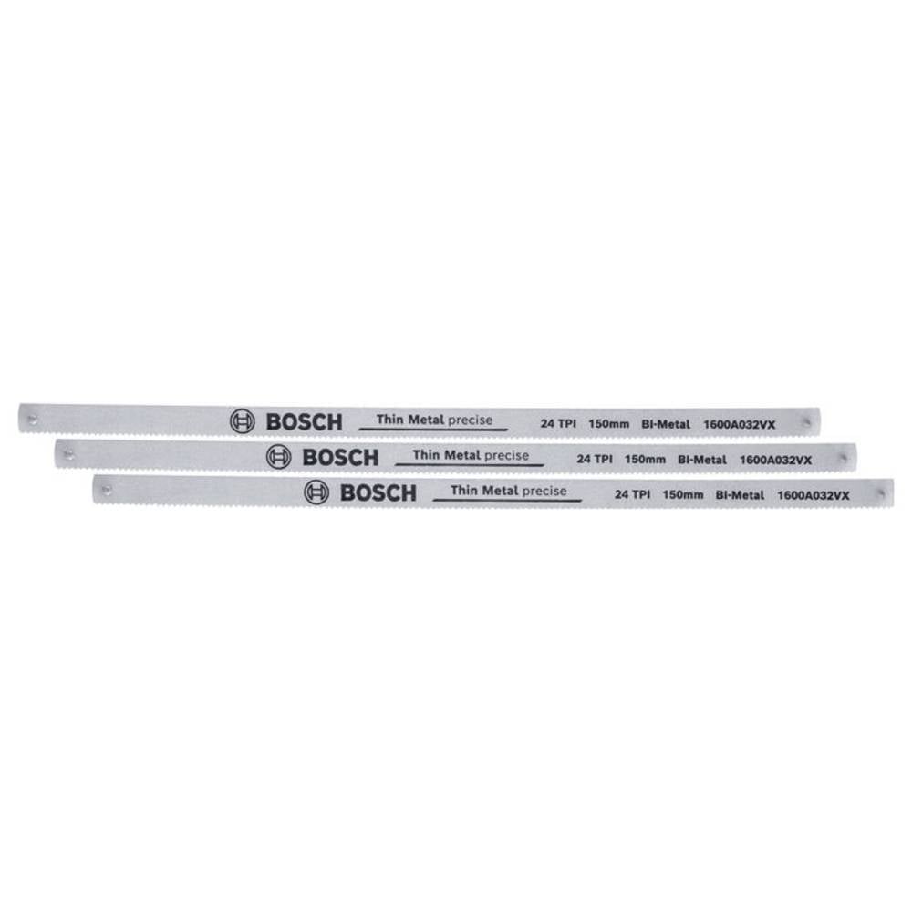 Bosch Home and Garden 1600A032UL Handgereedschap beugelzaagbladen 150 mm 24 TPI 3 stuks Zaagbladlengte 150 mm