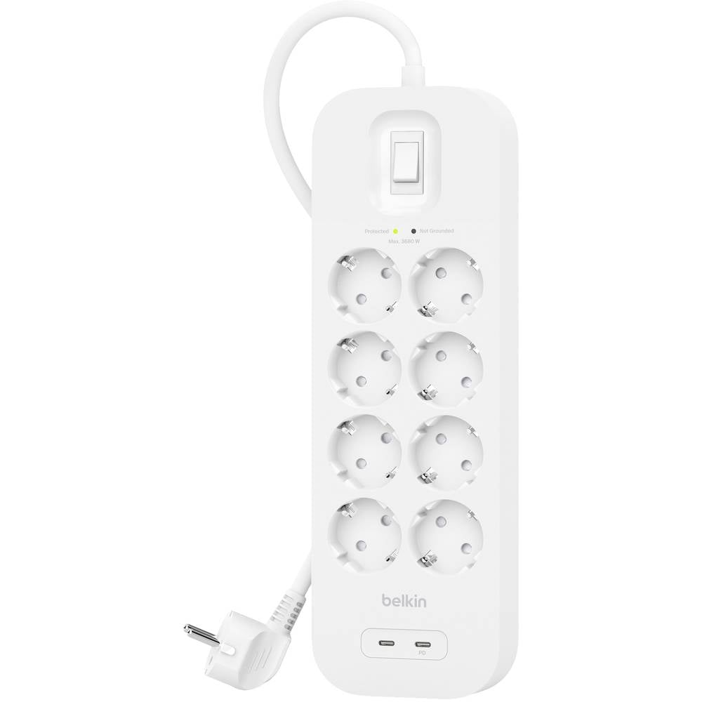 Belkin SRB004vf2M Stekkerdoos Wit CEE-stekker 1 stuk(s)