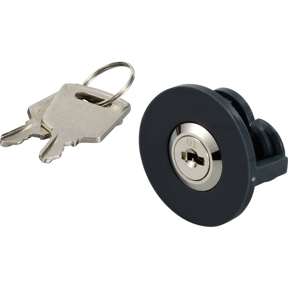 Sygonix SY-5994430 1 stuks Stopcontactslot gelijksluitend Gelijksluitend Grijs