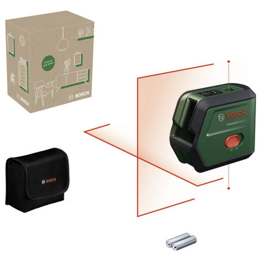Bosch Home and Garden UniversalLevel 2 Kruislijnlaser Reikwijdte (max.): 12 m