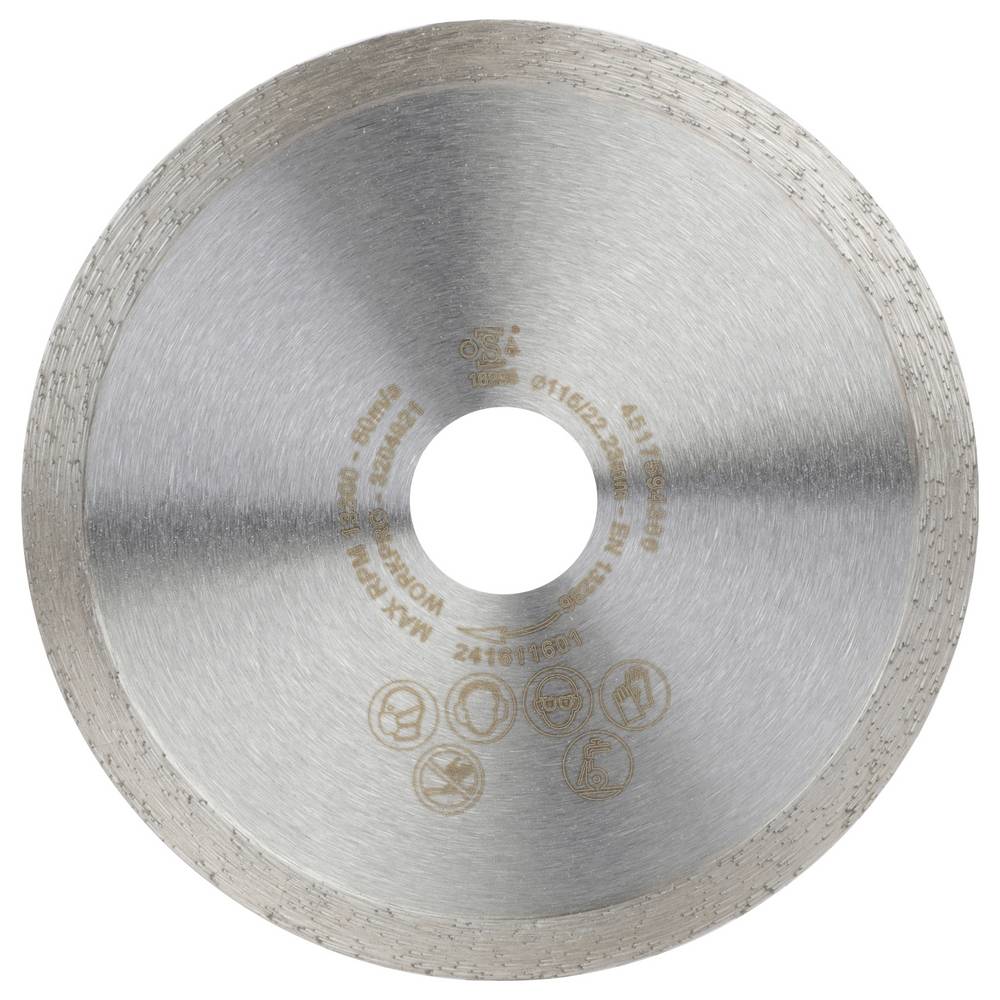 WorkPro GSOSCR-1 Doorslijpschijf 115 mm 1 stuk(s) Keramiek, Porselein, Marmer, Metselwerk, Glas, Kalksteen, Graniet, Natuursteen, Zandsteen