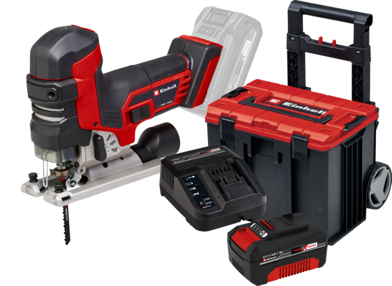 Einhell TP-JST 18/135 Li BL Solo 4,0 Ah Accu E-Case L Starterspakket