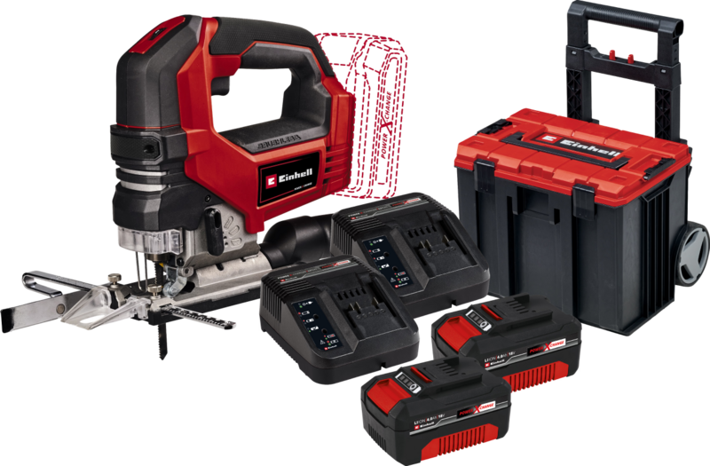 Einhell TP-JS 18/135 Li BL Solo 4,0 Ah Accu (2x) E-Case L Starterspakket