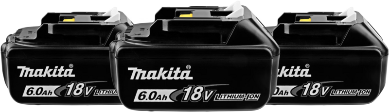 Makita BL1860B LXT 18V 6,0 Ah Accu 3-pack