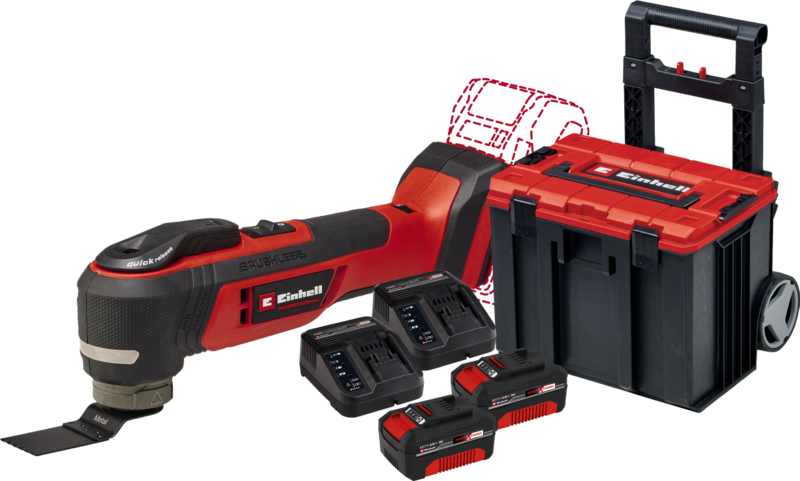 Einhell TP-MG 18 Li BL Solo 4,0 Ah Accu (2x) E-Case L Starterspakket