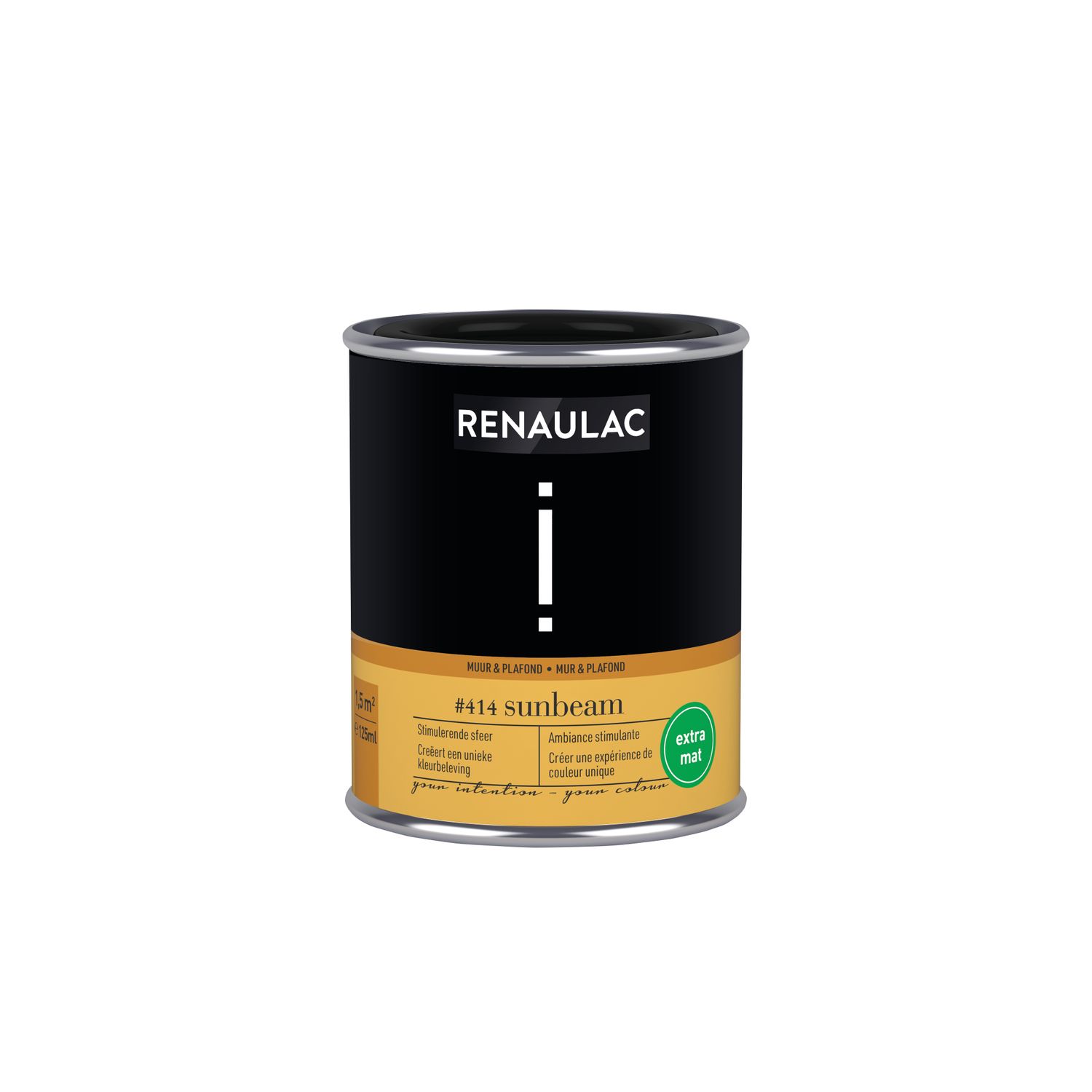 RENAULAC Muur- En Plafondverf Intention Sunbeam Extra Mat 125ml