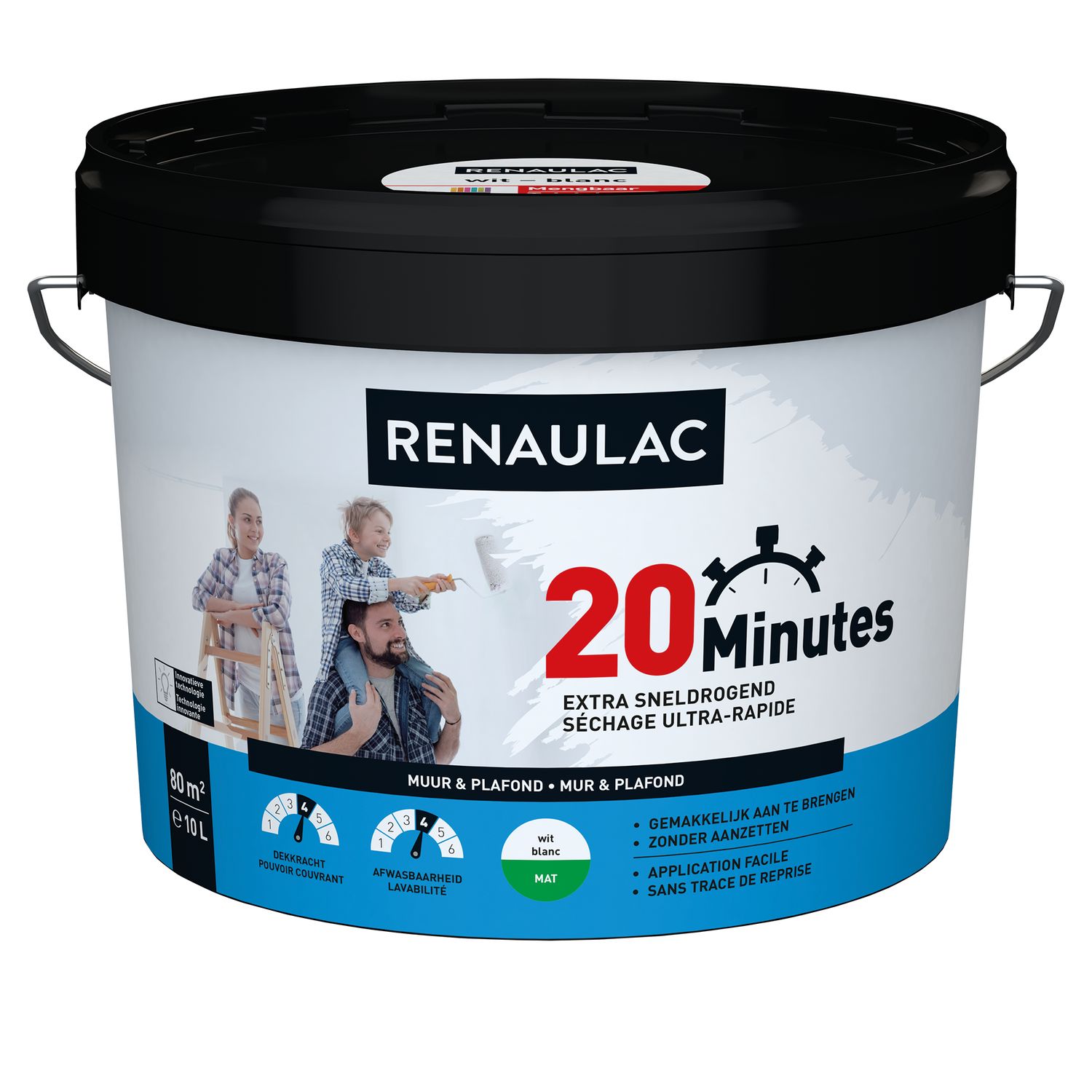 RENAULAC Latex 20 Minutes Mat Wit 10l