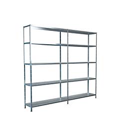 Schulte Regalwelt Legborden zonder bouten, H 2000 x B 2200 x D 350 mm, gegalvaniseerd