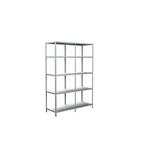 Schulte Regalwelt Legborden zonder grendels, H 2000 x B 1400 x D 500 mm, wit