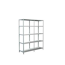 Schulte Regalwelt Legborden zonder grendels, H 2000 x B 1600 x D 500 mm, wit
