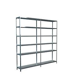 Schulte Regalwelt Legborden zonder bouten, H 2300 x B 2200 x D 350 mm, gegalvaniseerd