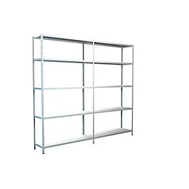 Schulte Regalwelt Legborden zonder grendels, H 2000 x B 2200 x D 350 mm, wit