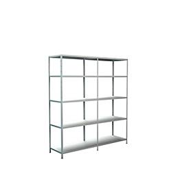 Schulte Regalwelt Legborden zonder grendels, H 2000 x B 1800 x D 500 mm, wit