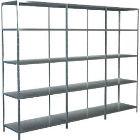 Schulte Regalwelt Legborden zonder bouten, H 2000 x B 2600 x D 350 mm, gegalvaniseerd