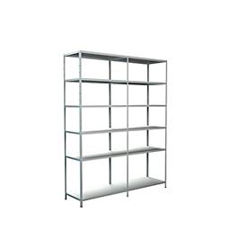 Schulte Regalwelt Legborden zonder grendels, H 2300 x B 1800 x D 500, wit