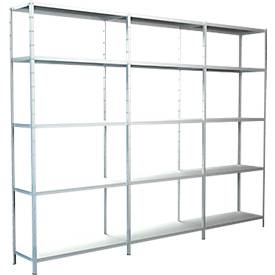 Schulte Regalwelt Legborden zonder grendels, H 2000 x B 2600 x D 350 mm, wit