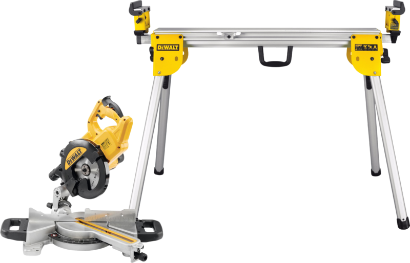 Dewalt DWS773-QS + onderstel