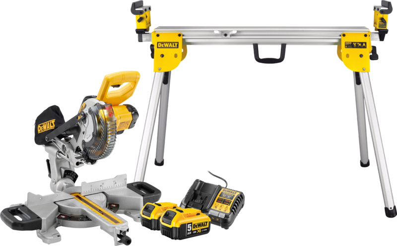 Dewalt DCS365N-XJ 5,0 Ah Accu (2x) Starterspakket +  DE7033-XJ