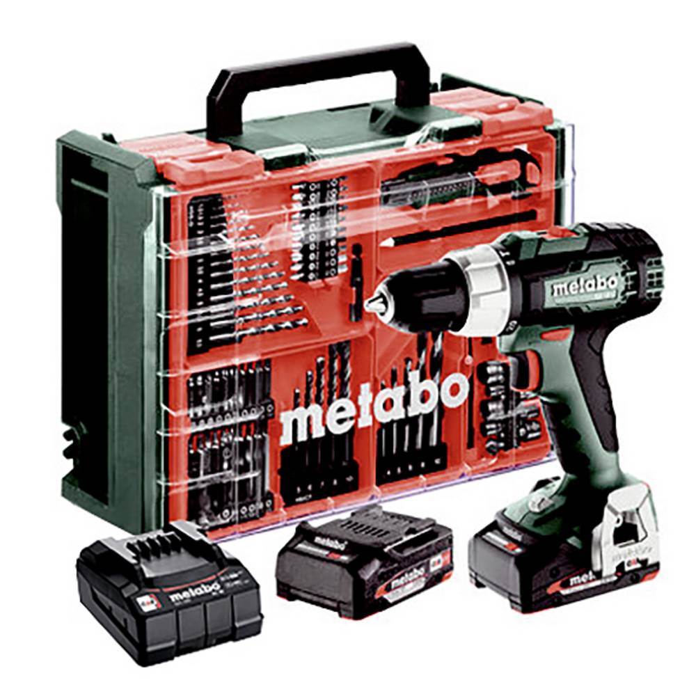 Metabo SB 18 L Set 614053710 Accu-slagmoersleutel 60 Nm 18 V Aantal meegeleverde accus: 2 2 Ah Li-ion Brushless, Incl. koffer, Incl. 2 accus, Incl. lader,
