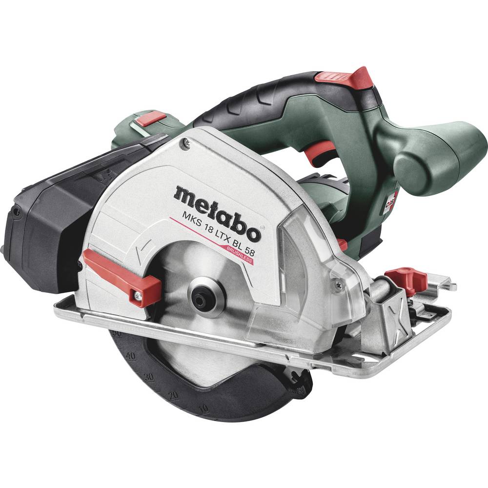 Metabo MKS 18 LTX BL 58 Accu-cirkelzaag Zaagdiepte 90° (max.) 58 mm