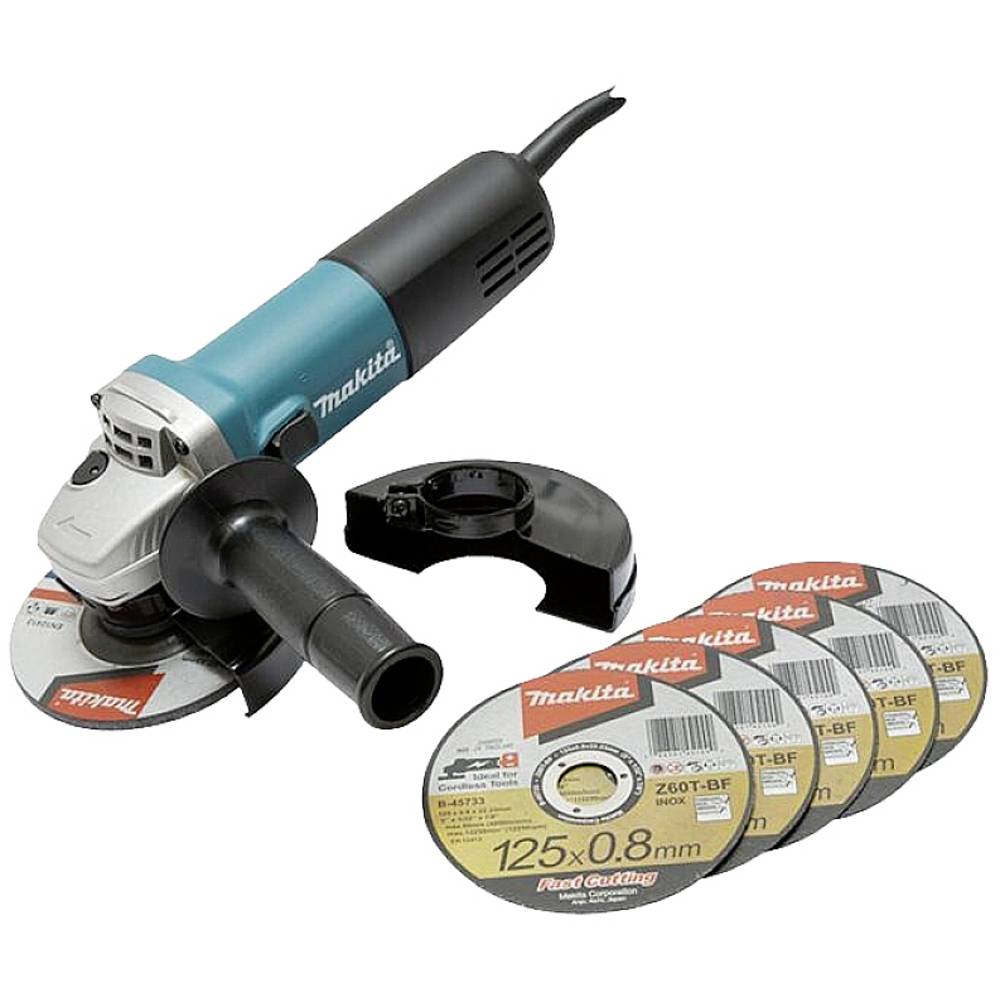 Makita 9558HNRX1 Haakse slijper 125 mm 840 W