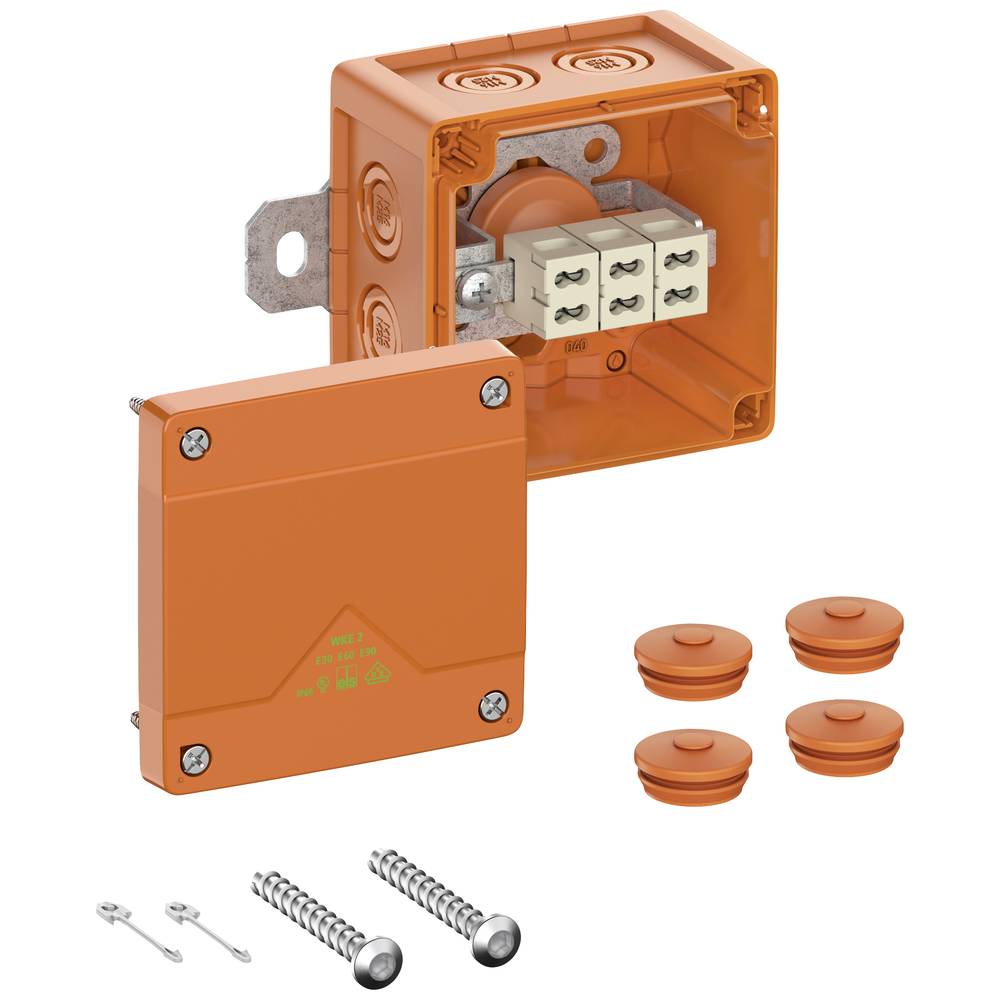 Spelsberg WKE 2 - Duo 3 x 4q Aftakkast (l x b x h) 100 x 100 x 70 mm Oranje IP66 1 stuk(s)
