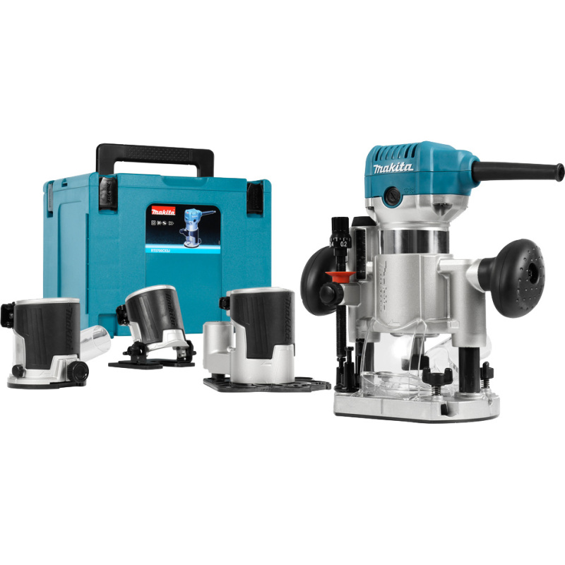 Makita 230 V Boven- en kantenfrees RT0700CX3J Freesmachine