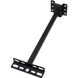 Dotlux muurbeugel 50 cm voor LED spots, aluminium, zwart
