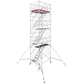 KRAUSE Aluminium rolsteiger  Serie 5500, 200 kg/m², TÜV-gekeurd, geremde wielen, B 1500 x D 2000 x H 8300 mm