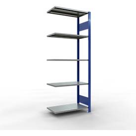Schulte Lagertechnik  Aanbouwsysteem zonder schroeven - 2000x 750x400 mm, type 150 kg