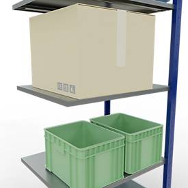 Schulte Lagertechnik  Boutloos erkersysteem - 2000x 750x600 mm, type 150 kg