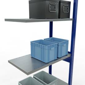 Schulte Lagertechnik  Boutloos erkersysteem - 2500x 750x400 mm, type 150 kg