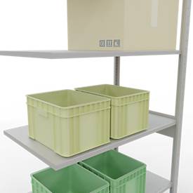 Schulte Lagertechnik  Stapelanker met lengtevergrendeling - 2500x1000x600 mm, type 150 kg