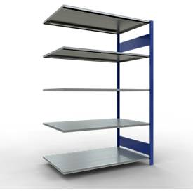 Schulte Lagertechnik  Aanbouwsysteem zonder schroeven - 2000x1300x800 mm, type 150 kg