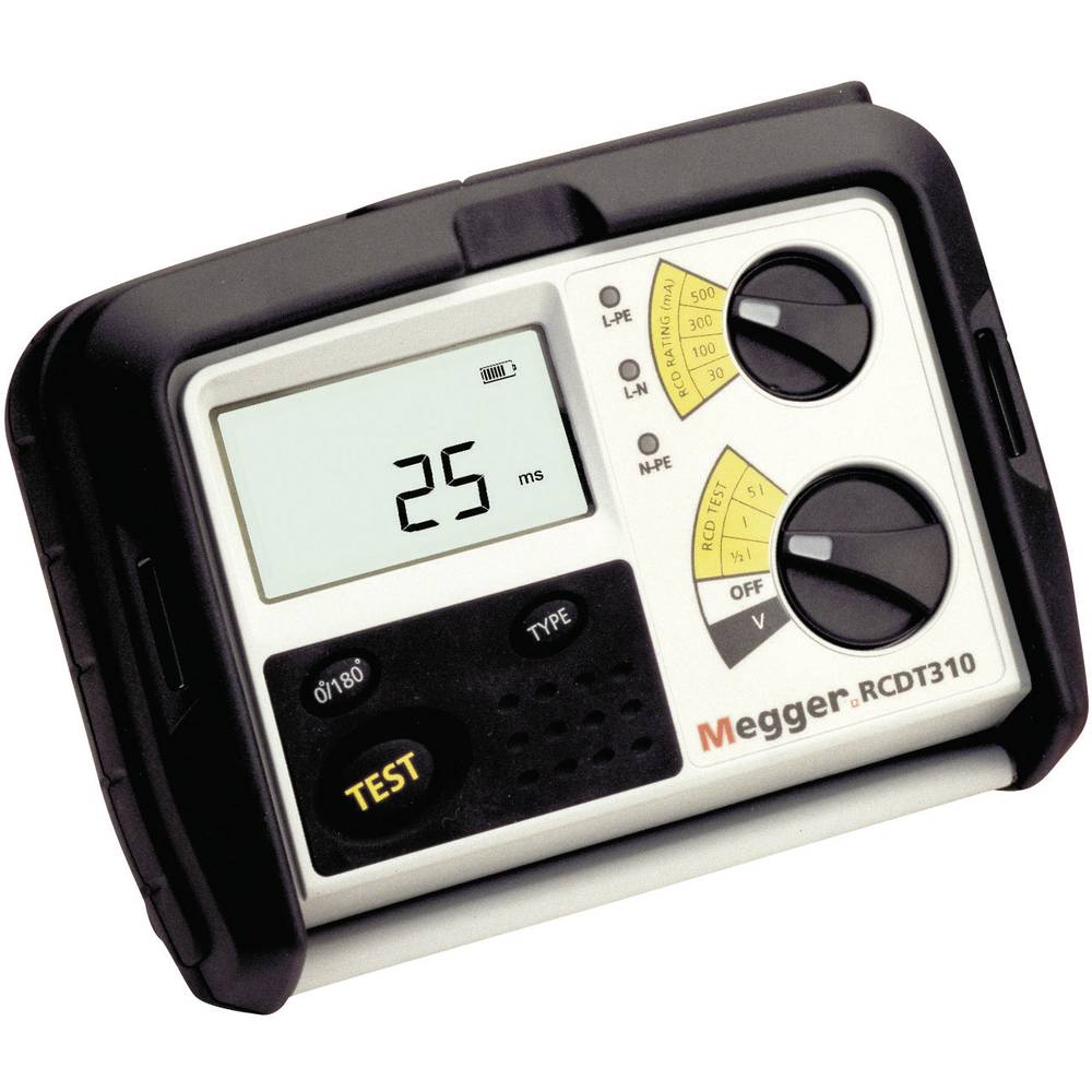 Megger RCDT330-DE-SC FI/RCD-TESTER, metingen conform DIN VDE 0100-600, DIN VDE 0105-