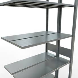 Schulte Lagertechnik  Boutloze dubbele uitschuifbare legbordstelling type 150 - 3000x1000x2x300 mm galv.2x7 legborden