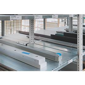 Schulte Lagertechnik Insteeksysteem voor dubbele rekken, MULTIPlus250, 3000x1000x(2x400 mm, 14 legborden, gegalvaniseerd