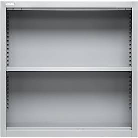 Schäfer Shop Select bovenschap MS, 2 OH, B 800 x D 400 x H 800 mm, plaatstaal, aluminium wit