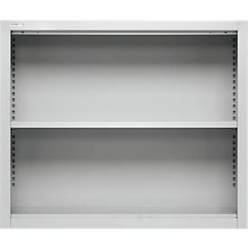 Schäfer Shop Select bovenschap MS, 2 OH, B 950 x D 400 x H 800 mm, plaatstaal, lichtgrijs