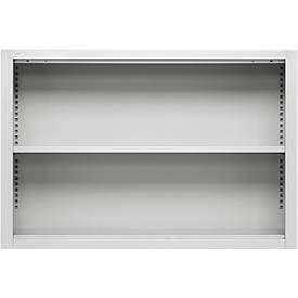 Schäfer Shop Select bovenschap MS, 2 OH, B 1200 x D 400 x H 800 mm, plaatstaal, lichtgrijs